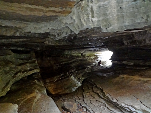 the opening from the other side of the Natural Bridge area