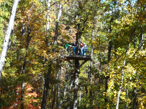 The next zipline station 