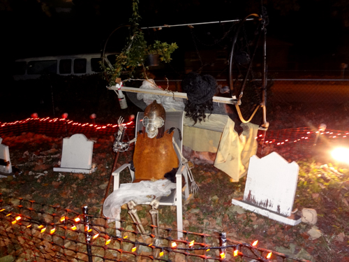 Halloween yard