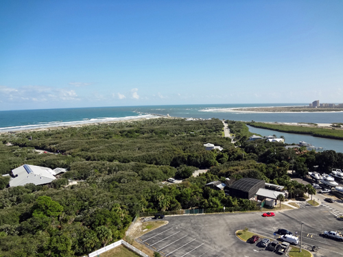 view from the top of the lighthouse