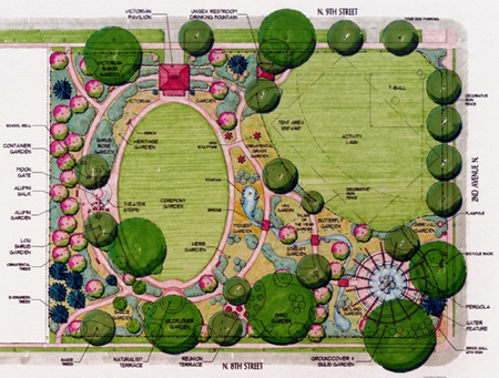 map of Central Gardens of North Iowa