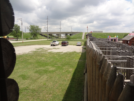 Views from some of the stamp stations inside the Fort Custer Maze