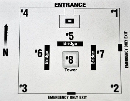 the Fort Custer maze layout