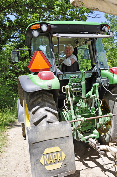 The tractor driver