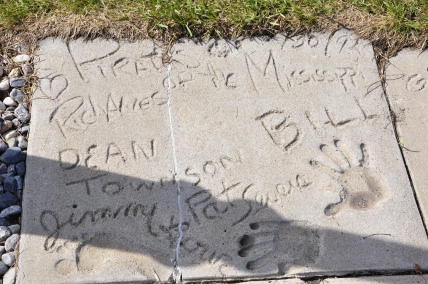 Pirates of the Mississippi plaque at the Walk of Fame in Fargo,  North  Dakota