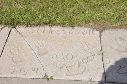 Garth Brooks' plaque at the Walk of Fame in Fargo,  North  Dakota