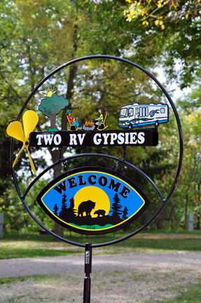 two RV Gypsies sign