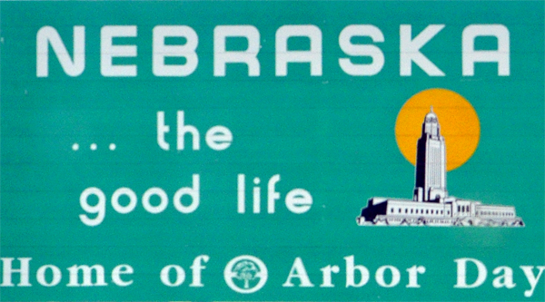 Welcome to Nebraska sign