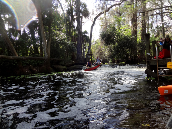 trying to canoe upstream is ahrd work