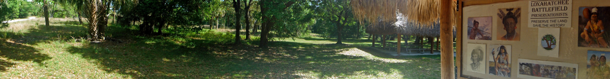 a panorama photo at Riverbend Park in Jupiter, Florida
