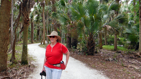 Karen Duquette enjoying the Florida weather