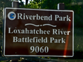 sign: Riverbend Park, Loxahatchee River