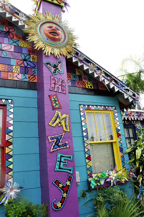 Whimzey sign at the Bowling Ball House