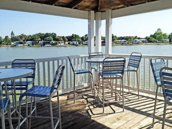 The gazebo by the lake