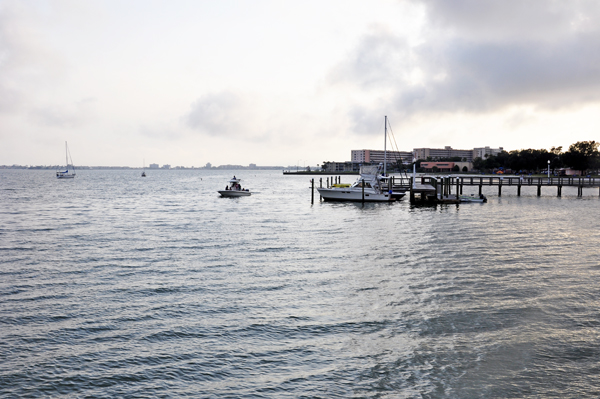 view from Williams Pier in Gulport, FL