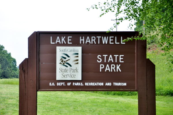 Lake Hartwell State Park sign