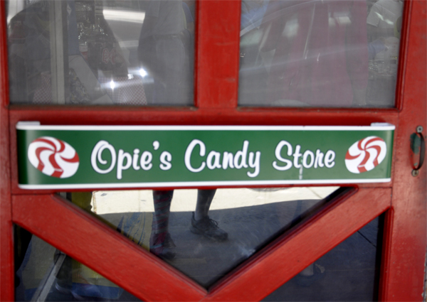 Opie's candy store in Mayberry USA