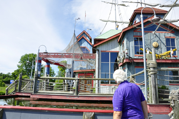 Lee Duquette at the Pirate's Landing Restaurant 