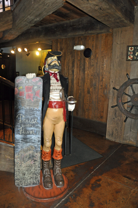 Pirates inside The Pirate's Landing Restaurant