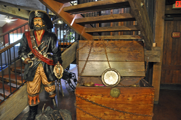Pirates inside The Pirate's Landing Restaurant