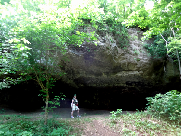 Karen Duquette at the Rock Cave