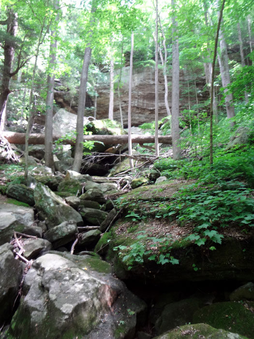 the waterfall path with no waterfall