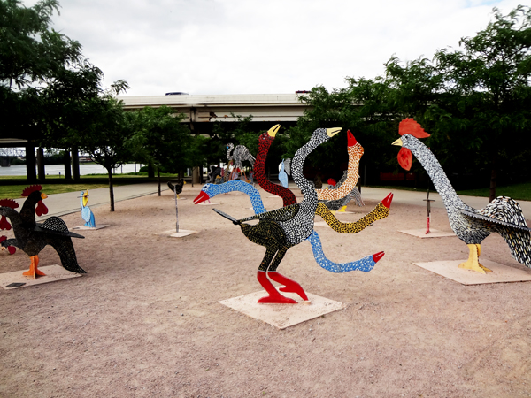 Flock of Finns Sculpture Garden in Louisville KY