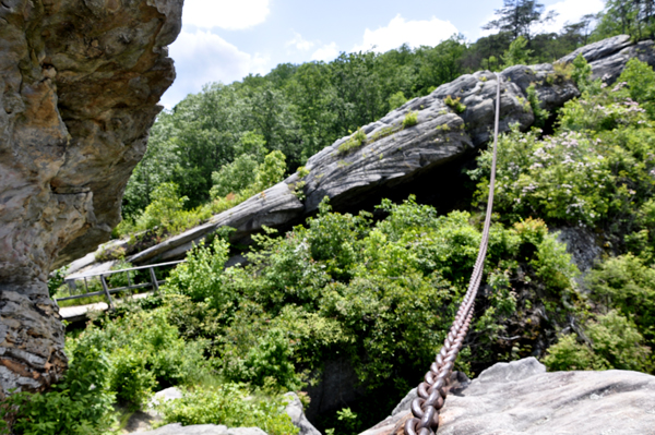 someone on top of Chained Rock