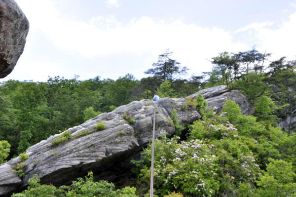 someone on top of Chained Rock