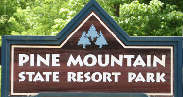 sign: Pine Mountain State Park