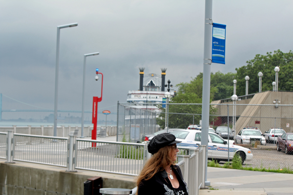 Karen Duquette by the Detroit River