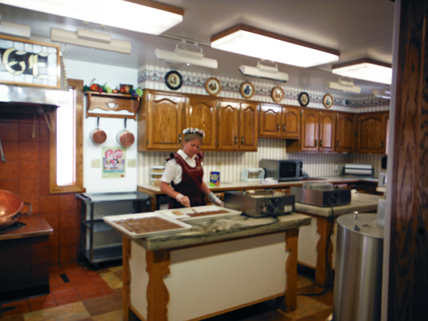 Fudge being made in Zak's kitchen