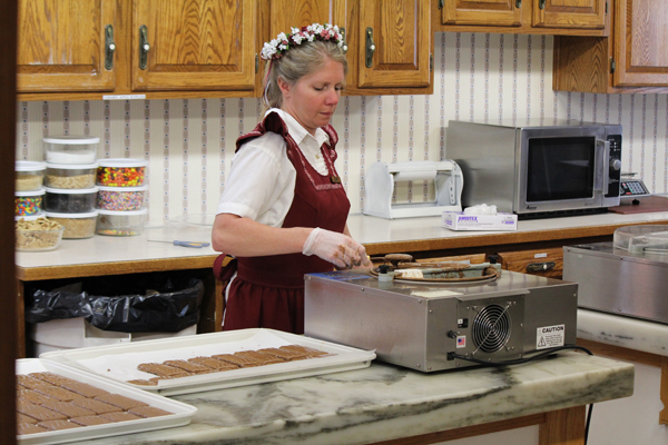 Fudge being made in Zak's kitchen