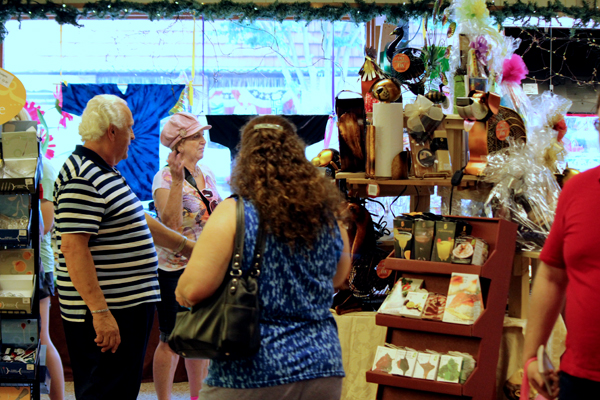 the two RV Gypsies and Cyndi shopping