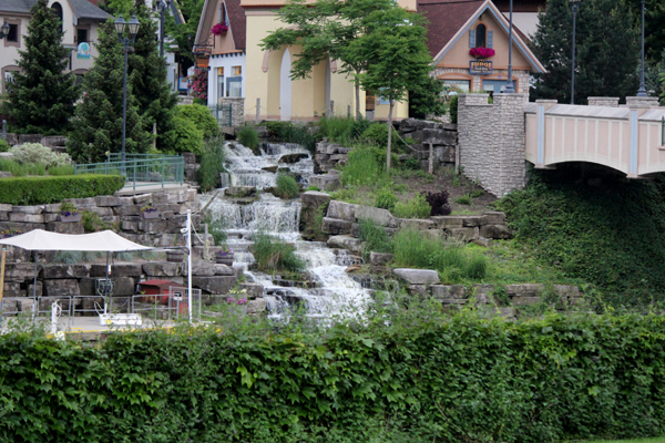 waterfall in Frankenmuth