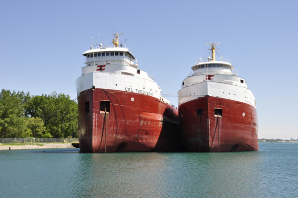 the CSL Tadoussac and the Frontenac