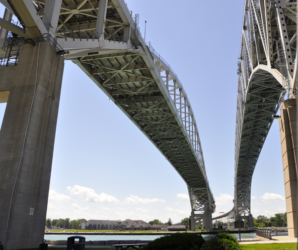 the Blue Water Bridge