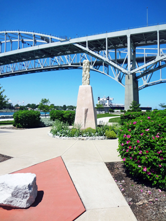 a monument with faces in Canada