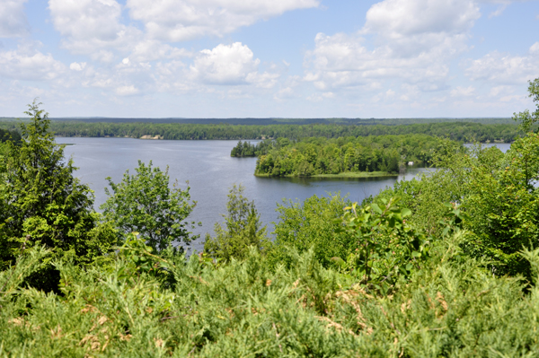 Cooke Pond and Horsehoe Island on the Au Sable  River