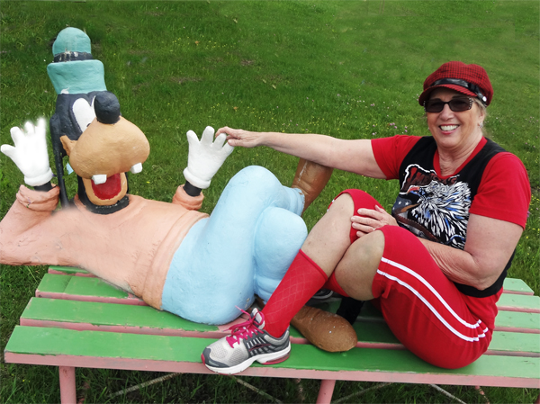 Karen Duquette and Goofy