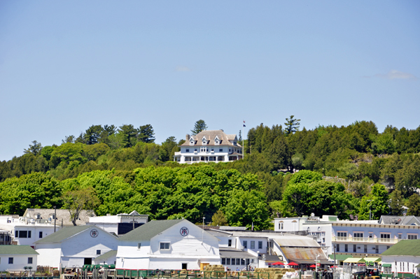 The governor's mansion on Mackinac Island