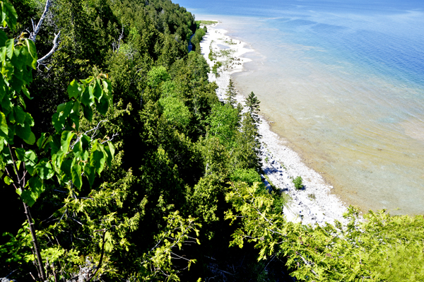 looking down from beside the Artch Rock