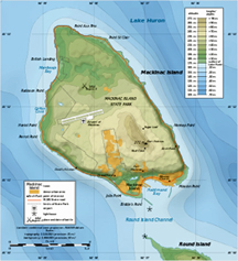 map of Mackinac Island