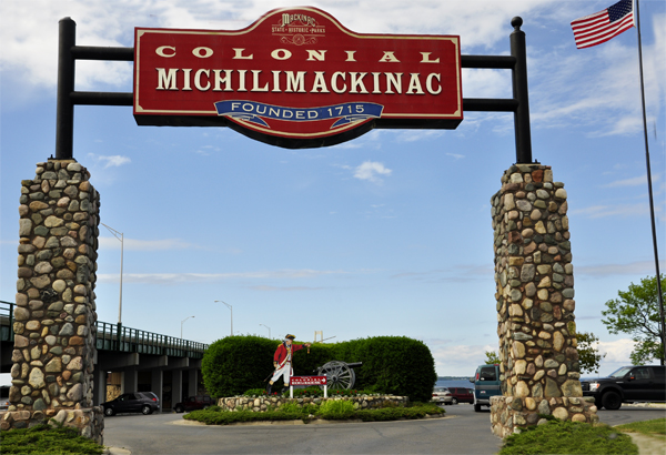 entry to Colonial Michilimackinac