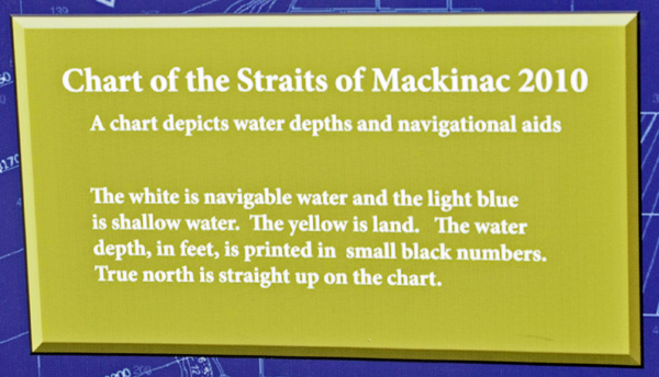 chart of the Straits of Mackinac