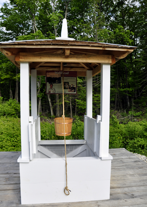 A well on the pathway behind McGulpin Lighthouse