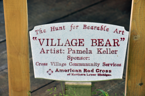 sign for the Village Bear