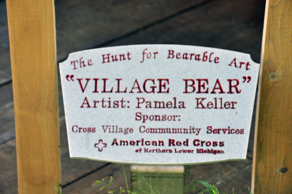 sign for the Village Bear