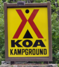 KOA sign