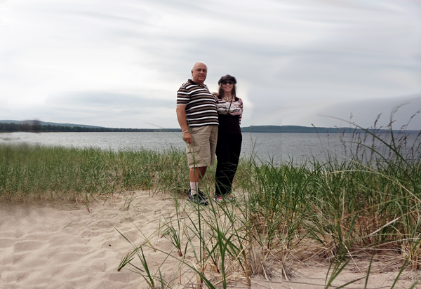 The two RV Gypsies at Pancake Bay Provincial Park